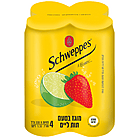 Schweppes - 4PK Strawberry Lime Soda (330ml)
