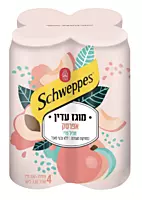 Schweppes - 4PK Peach (330ml)
