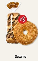 Just Bagels - Bagels Sesame 6pk (4oz)